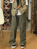 WIAOFELLAS  -  New Men Cargo Pants Harajuku Style Straight Casual Pants Men Solid Big Pockets Loose Wide Leg Design Trousers