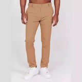 Wiaofellas  -  New Casual Pants Stylish Men's Slim Solid Pencil Pants Male Comfortable Business Formal Pants Four Season Hot Sale Trousers