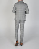 Wiaofellas  -  New Men's Suit 3 Pieces Blazer Pants Buckle Work Wool Wear Checkered Wedding Prom Costume Size Color Custom Made