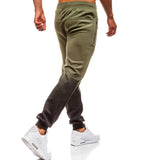 WIAOFELLAS  -  European and American Men's Pants, New Foreign Trade Slim Fit, Personalized 3D Gradient Casual Sports Pants