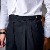 WIAOFELLAS  -  Spring Autumn Men High Waist Straight Pant Fashion Italian Style Naples Suit Pants England Business Casual Trousers Streetwear