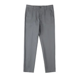 WIAOFELLAS  -  Summer Solid Color Casual Pants Men Slim Casual Business Formal Suit Pants Ankle Length Office Social Trousers Men Clothing