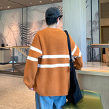 Wiaofellas  -  Fashion Sweater Men's Autumn High Street Hoodie Men's Sportswear Casual Knitted Dancing Men's Warm Solid Color Tops