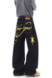 Wiaofellas  -  Mens Jeans Pants With Hole Casual Vintage Straight Leg Korean Fashion Streetwear Harajuku Trousers