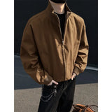 WIAOFELLAS  -  New Spring Autumn Men's Bomber Jackets solid Casual Male Outwear Windbreaker Jacket Mens Zipper Baseball Uniform Coats Clothing