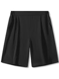 Wiaofellas  -  Ice Silk Suit Shorts Men Women Summer Outdoor Thin Loose Versatile Large Size Five-Part Casual Wide Leg Medium Pants Trendy