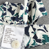 WIAOFELLAS  -  Hawaiian trend short sleeve shirt with abstract pattern Men's seersucker cool breathable comfortable casual shirt