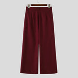 Wiaofellas  -  Men's Pants Color-block Patchwork Joggers Casual Irregular Pants For Man Streetwear Loose High Waist Pantalones Trousers