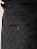 WIAOFELLAS  -  Trendy Men's High Waist Trousers Vintage Slim Straight Suit Pants Spring Autumn Fashionable Waffle Textured Mens Slim Trousers