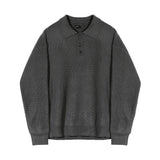 WIAOFELLAS Top Grade New Fashion Brand College Knitwear Pullover Turn-down Collar Mens Jumpers Knitted Sweaters Casual Mens Clothes B111