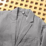Wiaofellas  -  Japanese Sle Linen Bubble irt Men's Summer Lightweight Casual Suit Jaet Breathable Comfortable Spring Faion Trend