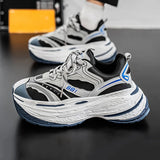 WIAOFELLAS  -  Autumn Men Casual Sneakers 7cm Chunky Platform Sports Shoes Brand Tennis Running Sneakers Male Breathable Outdoor Walking Shoes