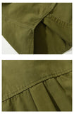 WIAOFELLAS  -  Spring color matching cotton long sleeve shirt men's American casual coat loose large size men's shirt