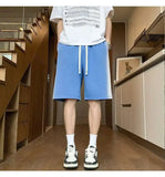 WIAOFELLAS  -  Fashion New Men's Gradient Tie Dye Casua Shorts Summer Trendy Elastic High Waist Bandage Loose Short Pats Male