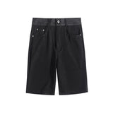 Wiaofellas  -  Summer Slim Fit Casual Shorts Men's Retro Denim Five Quarter Pants Versatile Casual Business Pants Comfortable Men Clothing
