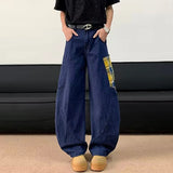 WIAOFELLAS  -  Plaid Design Patchwork Men's Trousers Pocket Contrast Color Machete Pants Straight Casual Wide Leg Male Bottom New