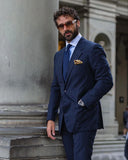 WIAOFELLAS  -  New Wedding Men Suit Business Suits Fashion Tailor-Made Party Tuxedo 2 Pieces Groom Wear Coat Pants Party Groom Size Customized