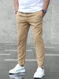 Wiaofellas  -  Business Casual Men's Pants Micro Beam Sports Versatile Long Trousers Comfortable Fit Summer Fashion