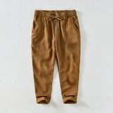 WIAOFELLAS  -  Spring Summer Men Cotton Linen Pants Solid Trousers Male Loose Hemp Casual Breathable Sports High Quality Pants For Male