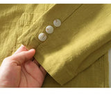 WIAOFELLAS  -  Spring Autumn 100% Linen  Men's Blazer Suit Jacket For Men Black Coat For Male Business Lightweight Breathable Shirts Man Tops