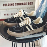 WIAOFELLAS  -  Men Casual Sneakers Lace Up Simple Design Skateboard Flats Outdoor Running Sports Shoes Platform Trainers Sneaker For Male 39-44