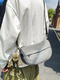 WIAOFELLAS  -  Shoulder bag men solid color casual youth simple fashion new Messenger bag