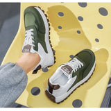 WIAOFELLAS  -  New High Quality Original Design Sports Soft Sole Comfort Classic Casual Stitching Mixed Material Student Men's Casual Sneakers