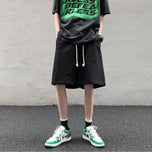 WIAOFELLAS  -  High Street Ripped Men Summer Retro Sports Cropped Pants