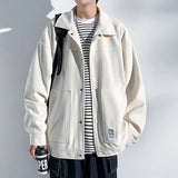 Wiaofellas  -  Men Spring Jackets Men's Clothing Korean Popular Clothes Outerwear Harajuku Loose Fitting Men's Coats Models Style Original