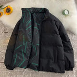 Wiaofellas  -  Winter Cotton Padded Coat New Men's Thickened Warm Puffer Jacket Sporty Casual Trendy Brand Cool Jacket
