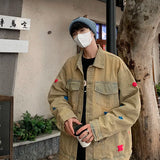 WIAOFELLAS  -  American street do old vintage denim men's and women's loose fashion jacket jacket JK