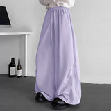 WIAOFELLAS  -  Men Cargo Pants Solid Color Drawstring Joggers Casual Trousers Men Oversize Streetwear 2025 Fashion Male Thin Long Pants
