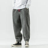 Wiaofellas  -   Winter Thicken Pants Men Warm Fashion Retro Thick Lamb Wool Pants Men Streetwear Hip Hop Loose Straight Pants Mens Trousers
