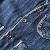 WIAOFELLAS  -  Men Japanese Streetwear Retro Fashion Loose Casual Stripe Denim Vest Sleeveless Jacket Unisex Jeans Waistcoat Cowboy Vest