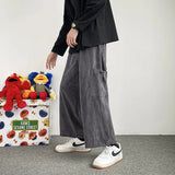 WIAOFELLAS  -  Straight Pants Men Sweatpants Korean Clothes Jogging Spring Men's Clothing Hip Hop Streetwear Joggers Pants Men