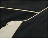 WIAOFELLAS  -  Athleisure style V-neck short-sleeved T-shirt male couple pure cotton color splicing summer fashion half sleeve base T