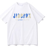 WIAOFELLAS  -  Summer Mens T-Shirts Brand Mens Casual Stretch Loose Cotton Short Sleeve T-shirt Print Couple Street Sport T-Shirt