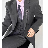 WIAOFELLAS  -  High-end Black Gray Suit Vest Fashion Men Women Same Neutral Style Slim Business Casual Blazer Vest Urban Streetwear