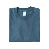 WIAOFELLAS  -  Urban 220g Japanese Cotton Thick T-shirt Unisex Heavy Summer Solid Color Seamless Woven Tops Round Neck Men Short Sleeve T-shirt