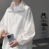 Wiaofellas  -  Men's plus Size Hooded Sun Protection Jacket M-XXXXXL Lightweight Windproof UPF 50+ Outdoor Sports Casual Streetwear Tops