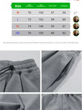 Wiaofellas  -  New Men's Straight Leg Casual Pants Loose Fit Versatile Korean Sle Trendy Cotton mid Waist Five-Quarter Length