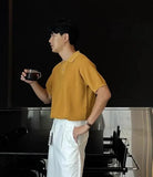 WIAOFELLAS  -  Cooling Polo Shirt Men 3D Honeycomb Knit Tech Breathable Fabric Oversized Collar Streetwear Essentials