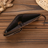 WIAOFELLAS  -  High Quality Genuine Leather Card Wallet Men Women RFID Genuine Leather Short Wallet Multi Cards Slots Button Man Purse