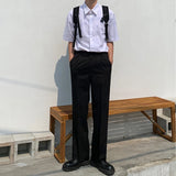 WIAOFELLAS  -  Brand Clothing Spring Summer New Thin Straight Stretch Men's Casual Pants Slim Elastic Waist Business Trousers Male A087