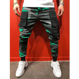 WIAOFELLAS  -  Men Camo Jogger Pants Spring Summer Autumn  Casual  Slim Multi Pocket Camouflage Sweatpants  Hippie Street Wear