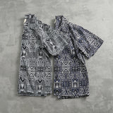 WIAOFELLAS  -  High street fashion shirt Men's Hawaiian short sleeve couple dress men's summer top Beach Cuban collar shirt