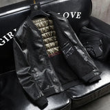 Wiaofellas  -  Spring Autumn Fashion New Men's Leather Dress Suit Coat Male Business Trend Casual Fit Slim Baseball Jacket