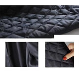 WIAOFELLAS  -  Autumn Winter Jacket Korean Fashion Coat Casual Korean Style Outerwear Solid Color Pattern Suitable For Vacation