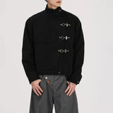 Wiaofellas  -  Winter New Men's Deconstructed Long-Sleeve Jacket American Retro Fashion Trendy High Street Casual Simple Loose Niche Men's Top