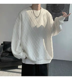 WIAOFELLAS  -  T-shirts Men Advanced Fashion Simple Streetwear O-neck Daily Korean Style Charming Youthful Chic All-match Casual Loose College
